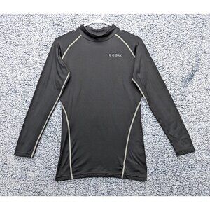 Tesla Compression Baselayer Mens M Long Sleeve Winter Gear Cycling Hiking Black